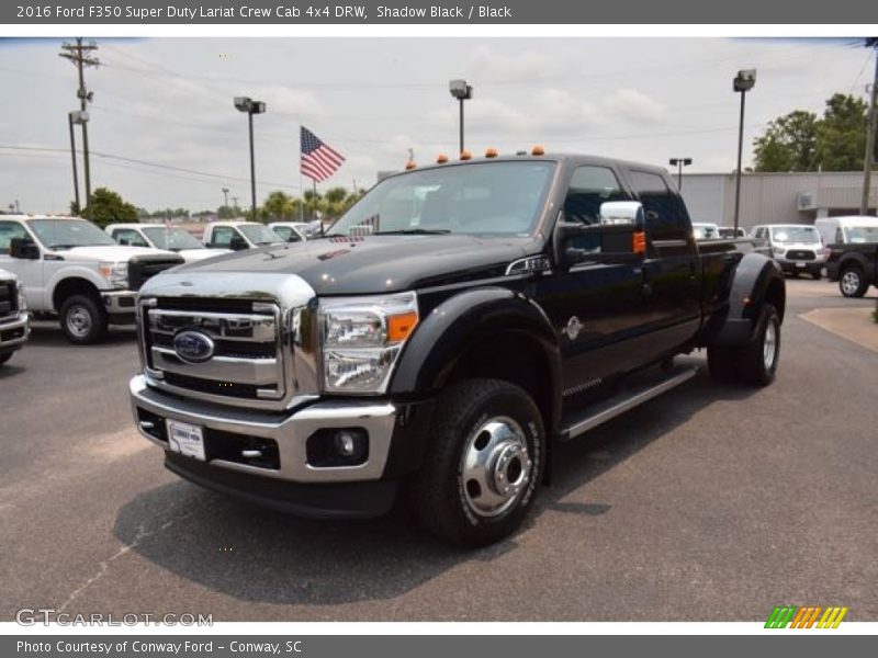 Shadow Black / Black 2016 Ford F350 Super Duty Lariat Crew Cab 4x4 DRW