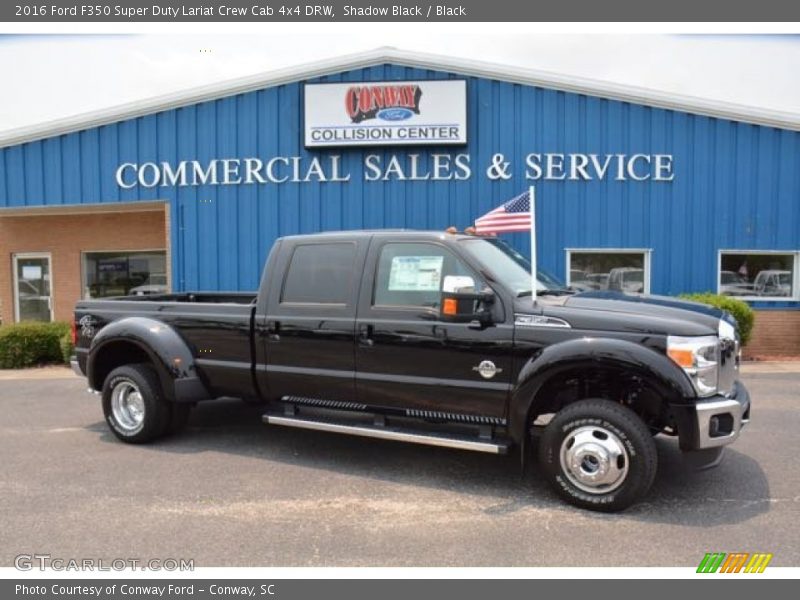 Shadow Black / Black 2016 Ford F350 Super Duty Lariat Crew Cab 4x4 DRW