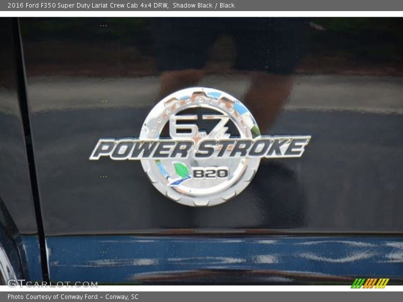 Shadow Black / Black 2016 Ford F350 Super Duty Lariat Crew Cab 4x4 DRW