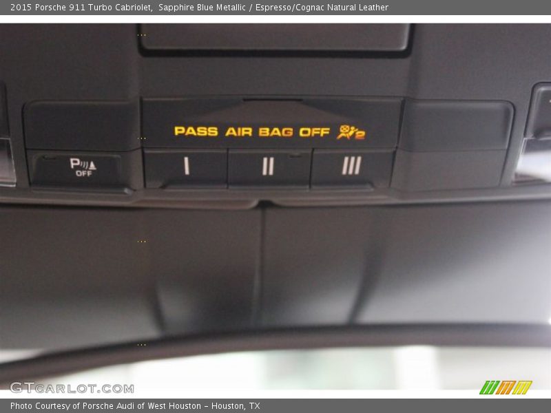Sapphire Blue Metallic / Espresso/Cognac Natural Leather 2015 Porsche 911 Turbo Cabriolet