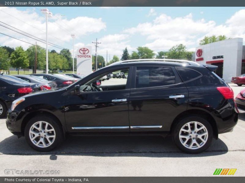 Super Black / Black 2013 Nissan Rogue SL AWD