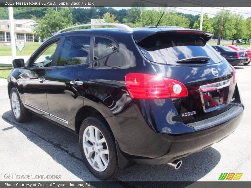 Super Black / Black 2013 Nissan Rogue SL AWD