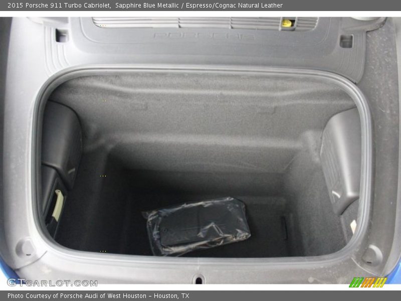 Sapphire Blue Metallic / Espresso/Cognac Natural Leather 2015 Porsche 911 Turbo Cabriolet