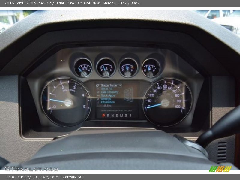 Shadow Black / Black 2016 Ford F350 Super Duty Lariat Crew Cab 4x4 DRW