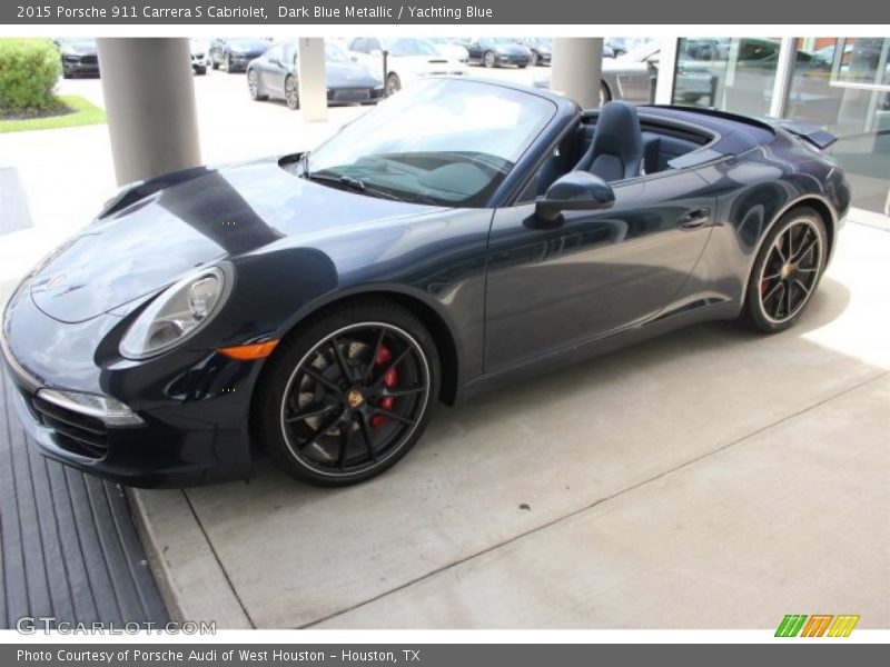 Dark Blue Metallic / Yachting Blue 2015 Porsche 911 Carrera S Cabriolet