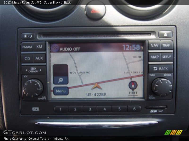 Super Black / Black 2013 Nissan Rogue SL AWD