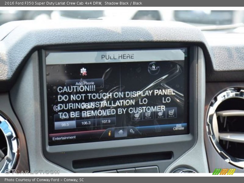 Shadow Black / Black 2016 Ford F350 Super Duty Lariat Crew Cab 4x4 DRW