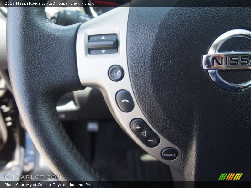 Super Black / Black 2013 Nissan Rogue SL AWD