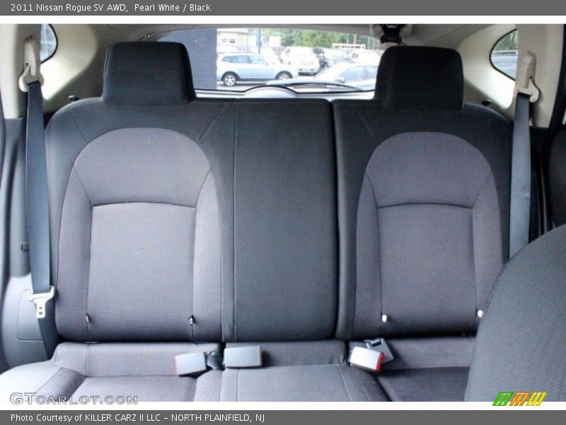 Pearl White / Black 2011 Nissan Rogue SV AWD