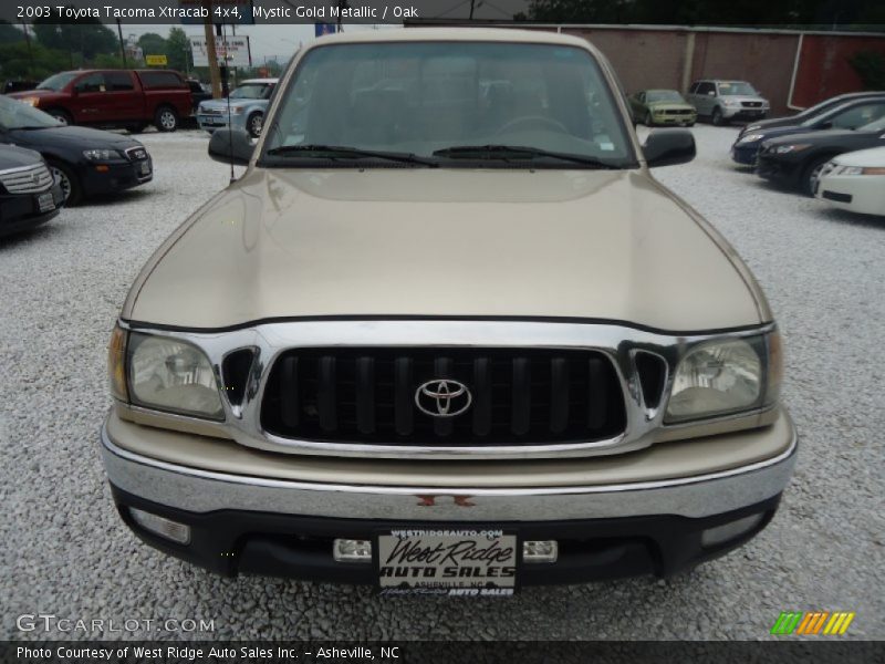 Mystic Gold Metallic / Oak 2003 Toyota Tacoma Xtracab 4x4