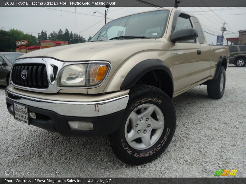 Mystic Gold Metallic / Oak 2003 Toyota Tacoma Xtracab 4x4