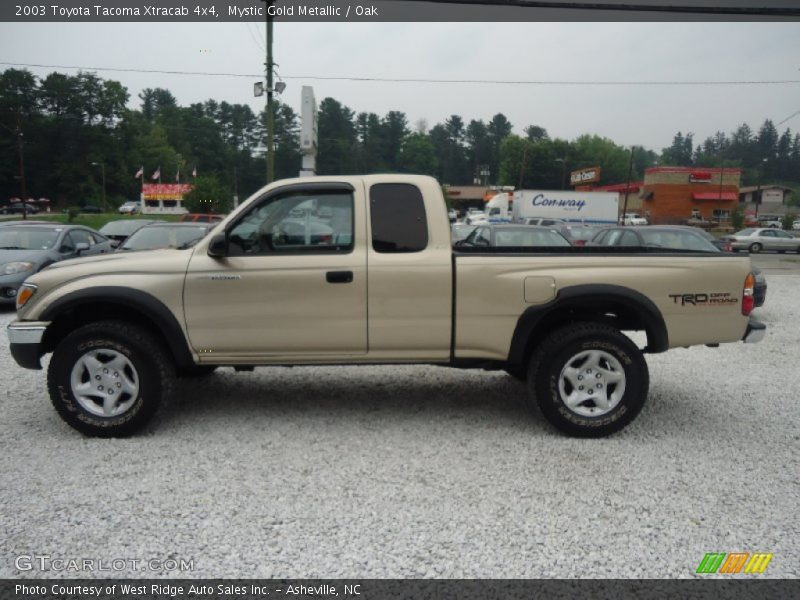 Mystic Gold Metallic / Oak 2003 Toyota Tacoma Xtracab 4x4
