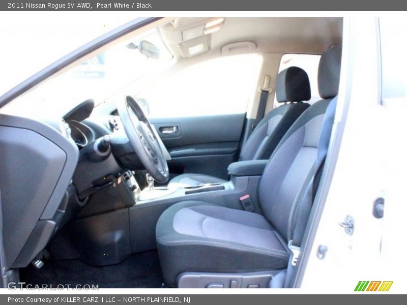 Pearl White / Black 2011 Nissan Rogue SV AWD