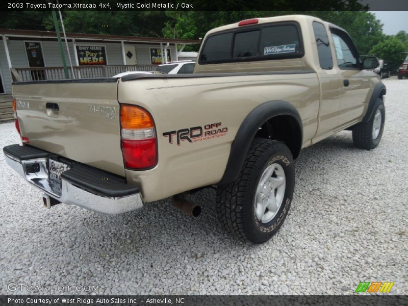 Mystic Gold Metallic / Oak 2003 Toyota Tacoma Xtracab 4x4
