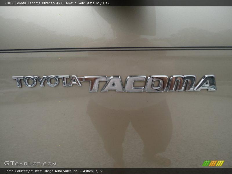 Mystic Gold Metallic / Oak 2003 Toyota Tacoma Xtracab 4x4
