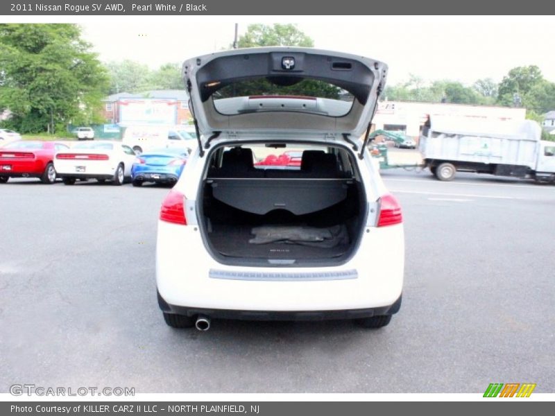 Pearl White / Black 2011 Nissan Rogue SV AWD