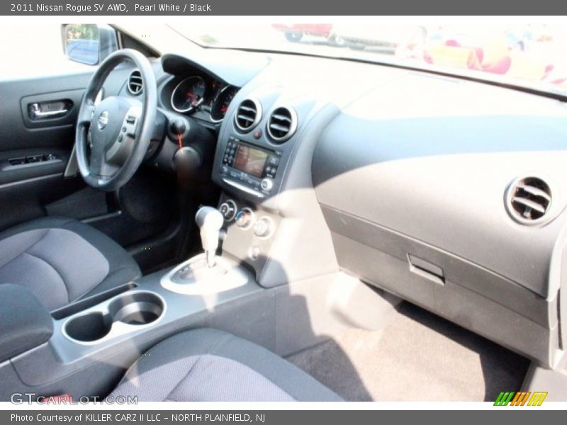 Pearl White / Black 2011 Nissan Rogue SV AWD