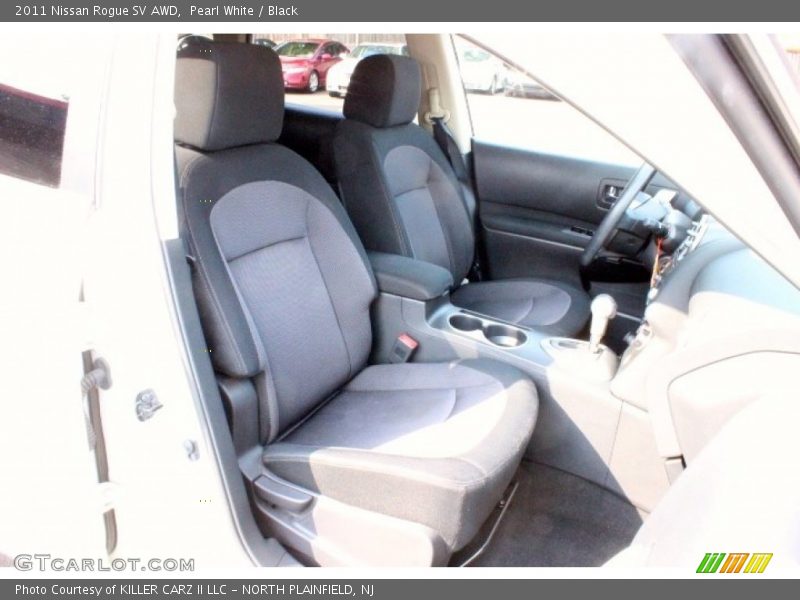 Pearl White / Black 2011 Nissan Rogue SV AWD