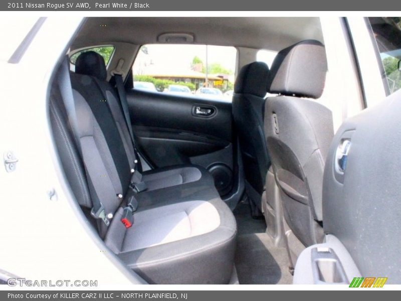 Pearl White / Black 2011 Nissan Rogue SV AWD