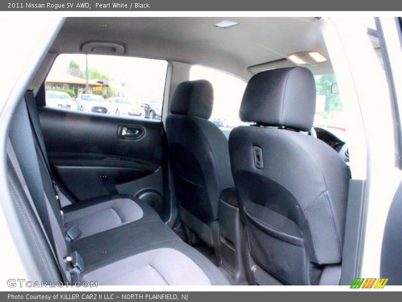 Pearl White / Black 2011 Nissan Rogue SV AWD