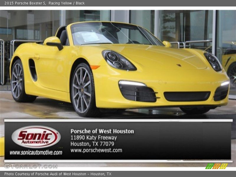 Racing Yellow / Black 2015 Porsche Boxster S