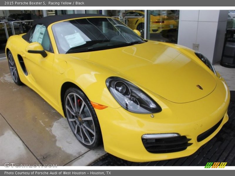 Racing Yellow / Black 2015 Porsche Boxster S