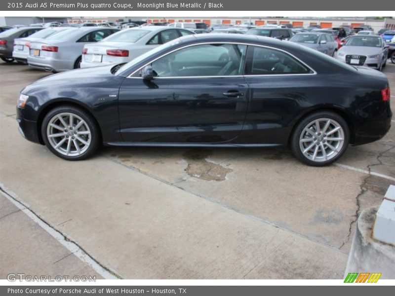 Moonlight Blue Metallic / Black 2015 Audi A5 Premium Plus quattro Coupe