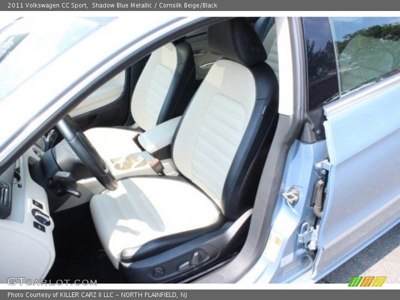 Shadow Blue Metallic / Cornsilk Beige/Black 2011 Volkswagen CC Sport