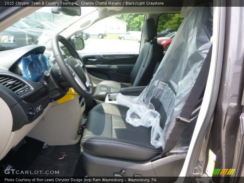 Granite Crystal Metallic / Black/Light Graystone 2015 Chrysler Town & Country Touring-L