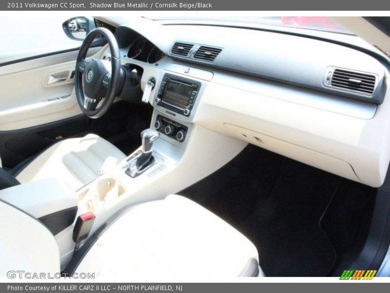 Shadow Blue Metallic / Cornsilk Beige/Black 2011 Volkswagen CC Sport