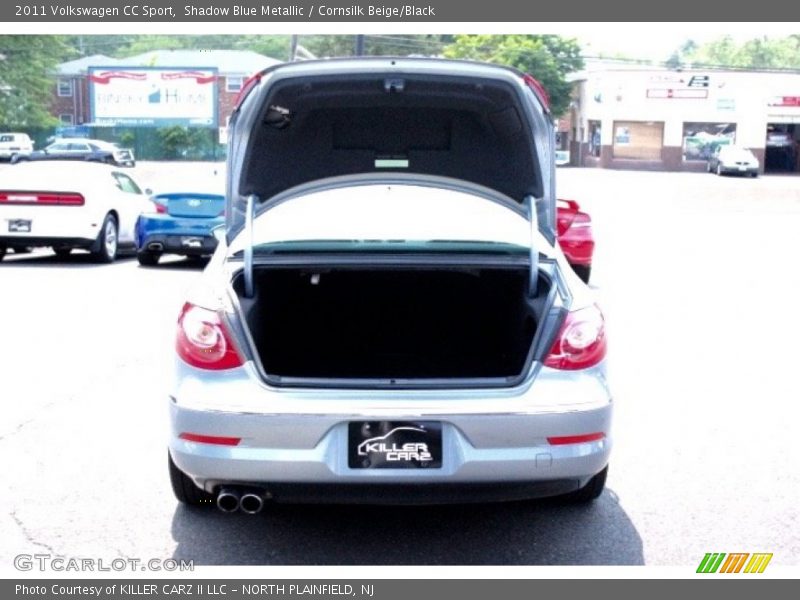 Shadow Blue Metallic / Cornsilk Beige/Black 2011 Volkswagen CC Sport