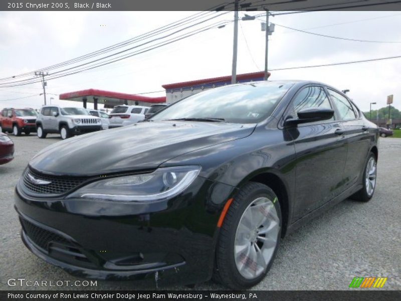 Black / Black 2015 Chrysler 200 S