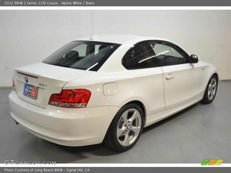 Alpine White / Black 2012 BMW 1 Series 128i Coupe