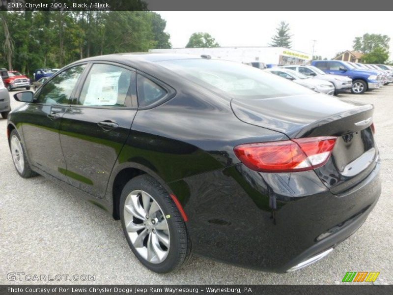 Black / Black 2015 Chrysler 200 S