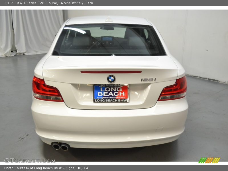 Alpine White / Black 2012 BMW 1 Series 128i Coupe