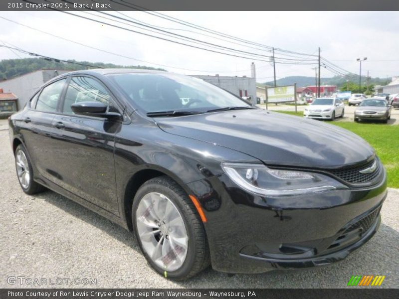 Black / Black 2015 Chrysler 200 S