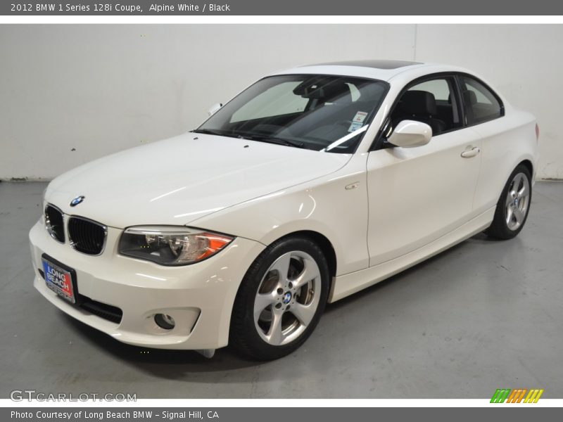 Alpine White / Black 2012 BMW 1 Series 128i Coupe