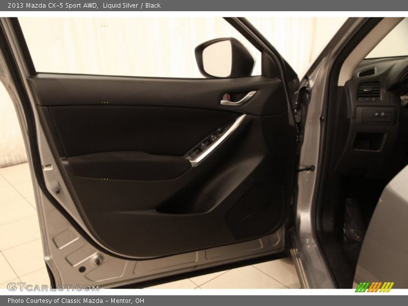 Liquid Silver / Black 2013 Mazda CX-5 Sport AWD