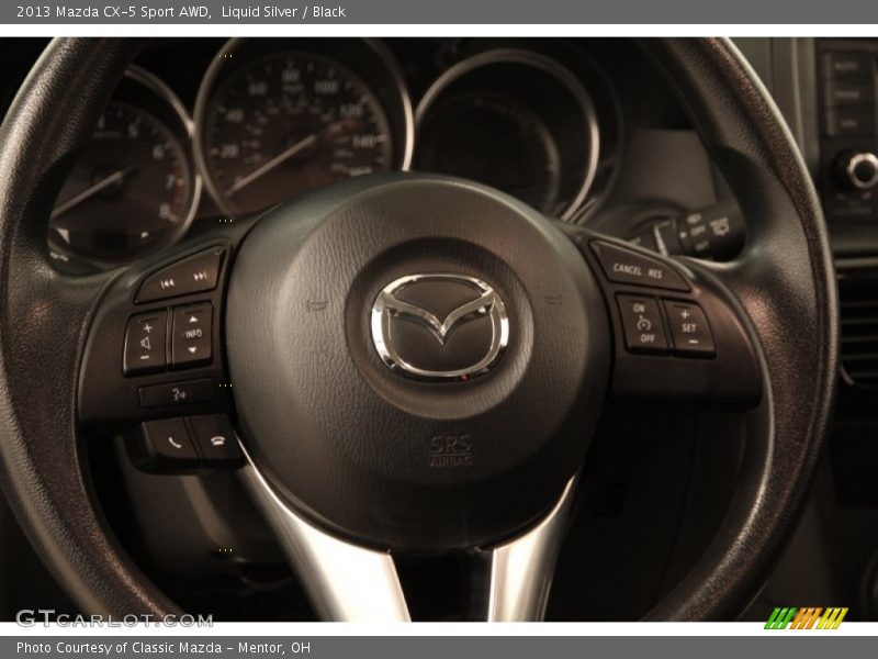 Liquid Silver / Black 2013 Mazda CX-5 Sport AWD