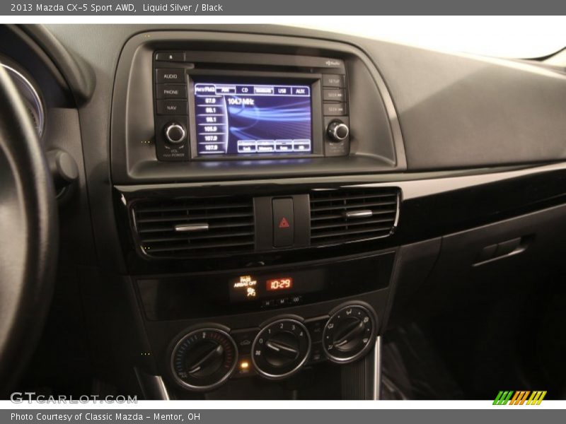Liquid Silver / Black 2013 Mazda CX-5 Sport AWD