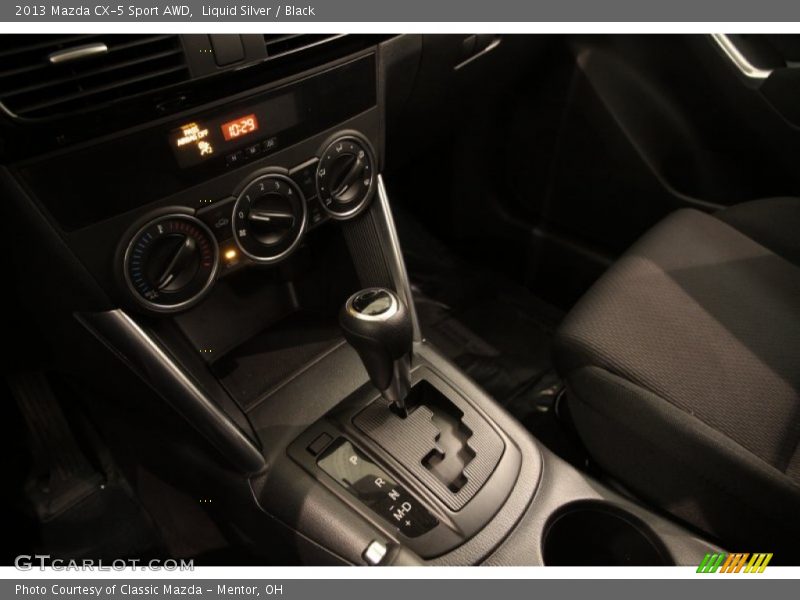 Liquid Silver / Black 2013 Mazda CX-5 Sport AWD