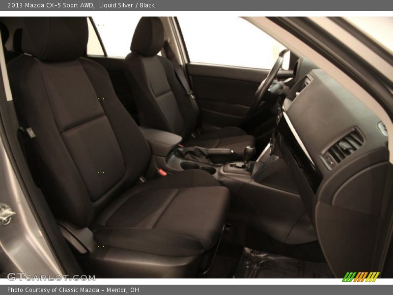 Liquid Silver / Black 2013 Mazda CX-5 Sport AWD