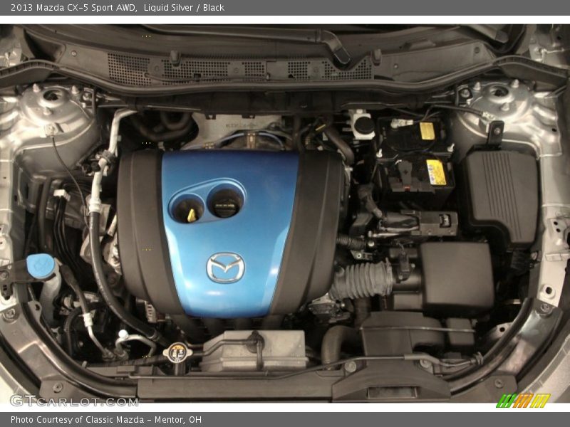 Liquid Silver / Black 2013 Mazda CX-5 Sport AWD