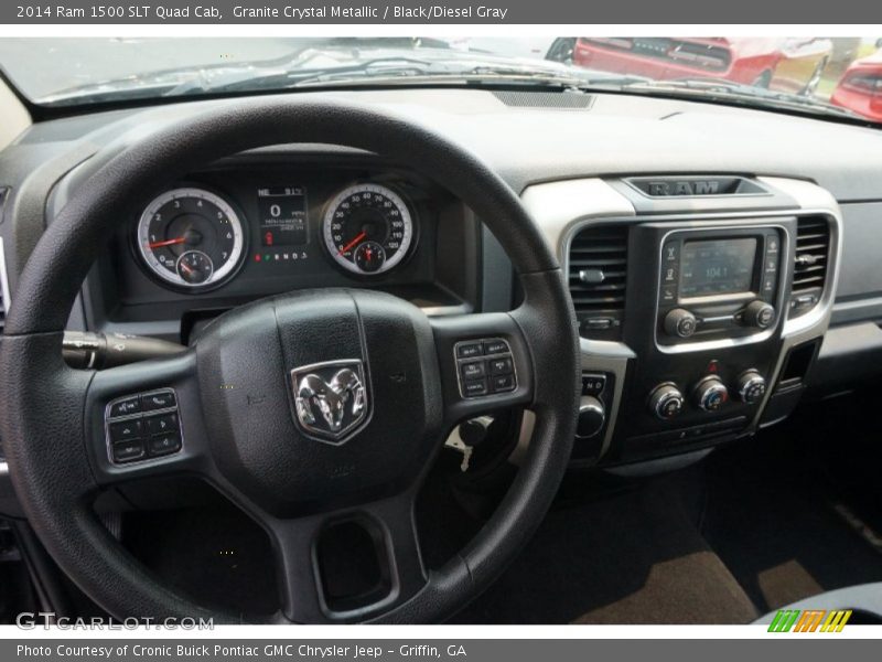 Granite Crystal Metallic / Black/Diesel Gray 2014 Ram 1500 SLT Quad Cab