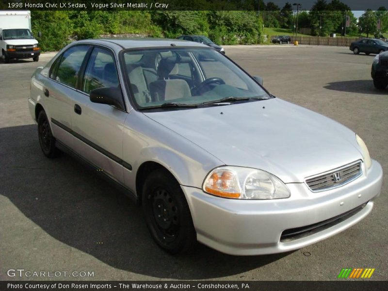 Vogue Silver Metallic / Gray 1998 Honda Civic LX Sedan
