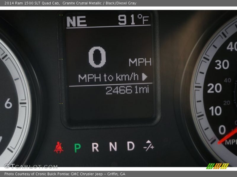 Granite Crystal Metallic / Black/Diesel Gray 2014 Ram 1500 SLT Quad Cab