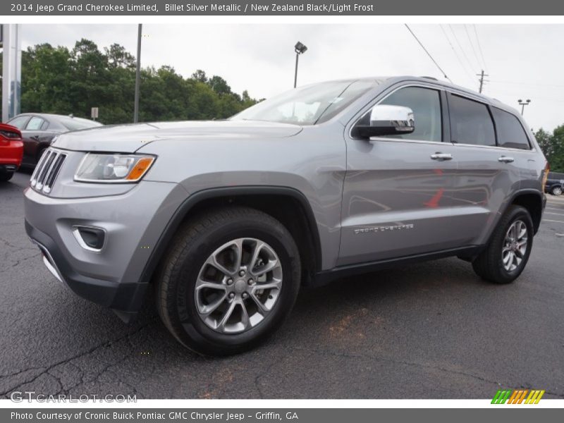 Billet Silver Metallic / New Zealand Black/Light Frost 2014 Jeep Grand Cherokee Limited