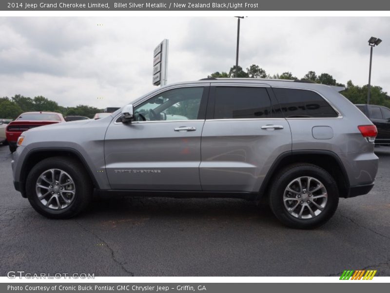 Billet Silver Metallic / New Zealand Black/Light Frost 2014 Jeep Grand Cherokee Limited