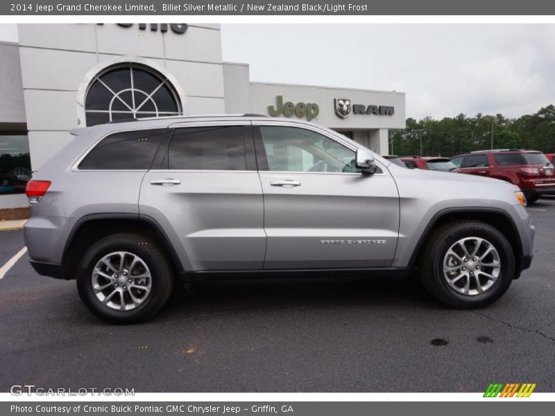Billet Silver Metallic / New Zealand Black/Light Frost 2014 Jeep Grand Cherokee Limited