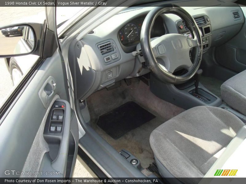 Vogue Silver Metallic / Gray 1998 Honda Civic LX Sedan
